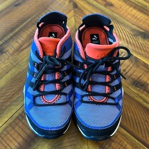 Little Kids adidas Terrex Hyrdroterra Shandal, Sz 12, Blue & Orange